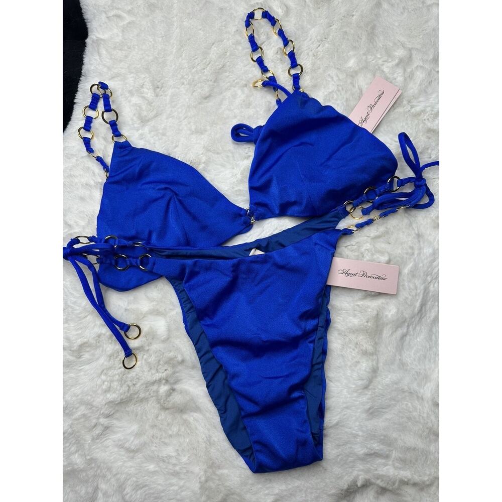 Agent Provocateur ASHIA💙 Blue Bikini Swim Set AP Size 4